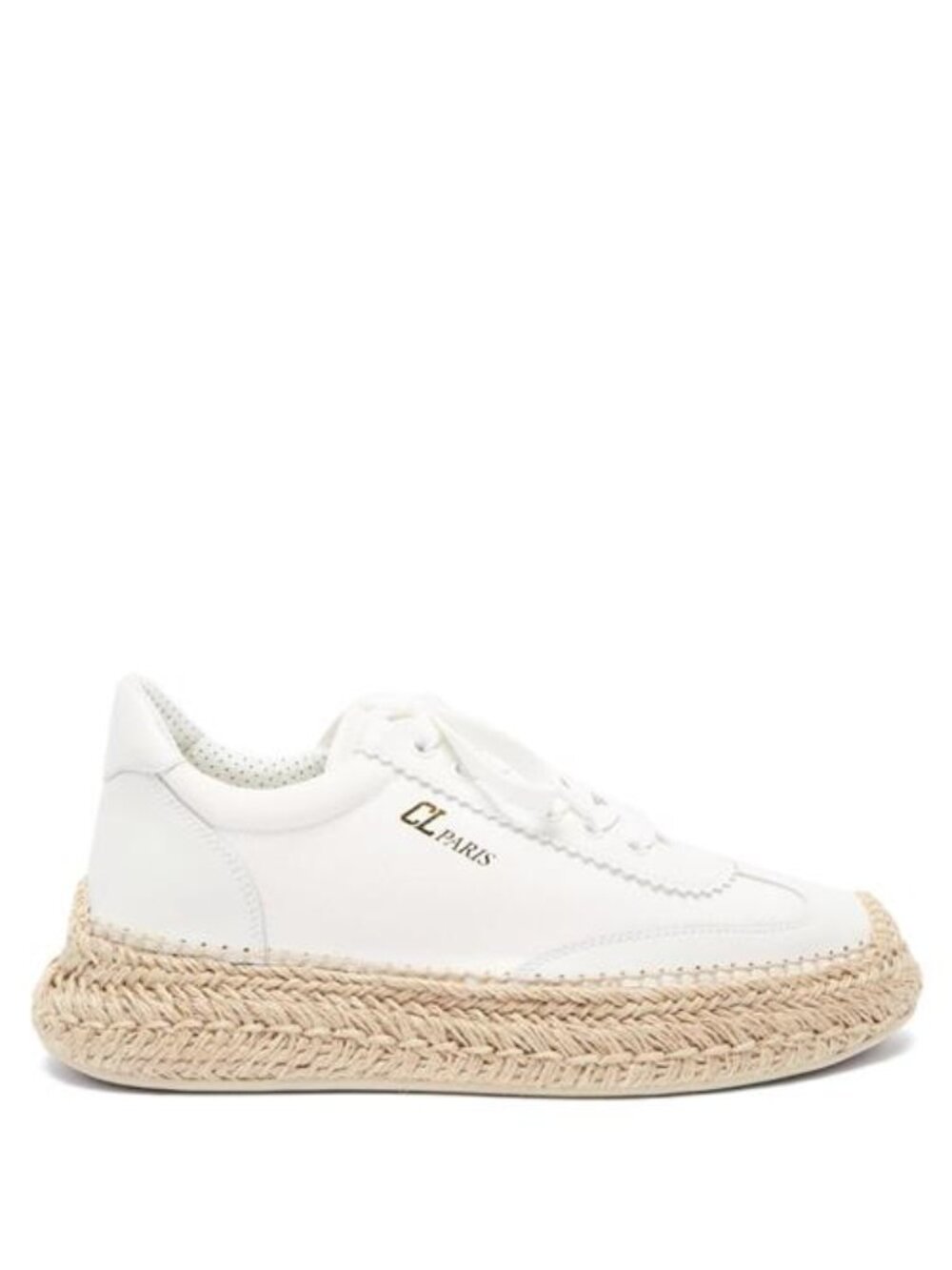 Christian Louboutin ESPASNEAK Lace Up Flat Platform Espadrille Shoes